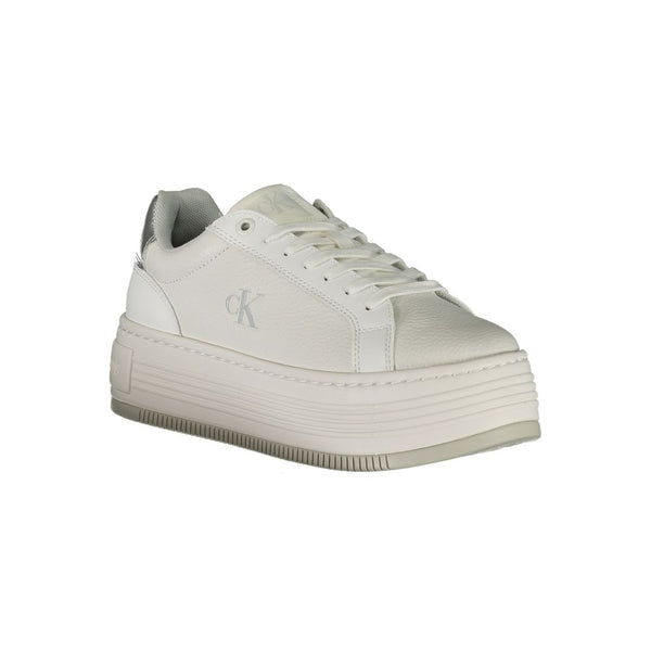 Weißes Leder Damen Sneaker