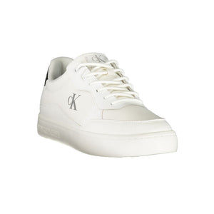 Weiß Polyester Männer Sneaker