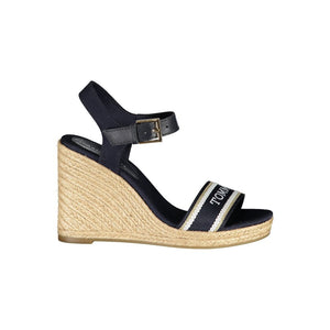Blaue Polyester-Sandale