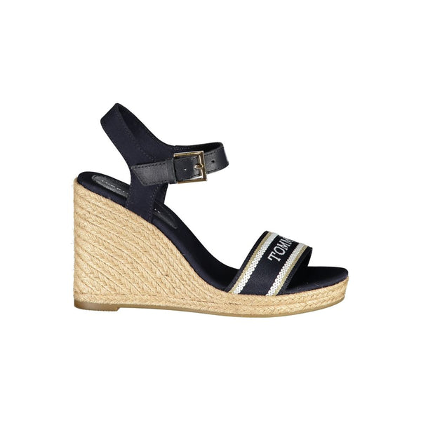 Blaue Polyester-Sandale