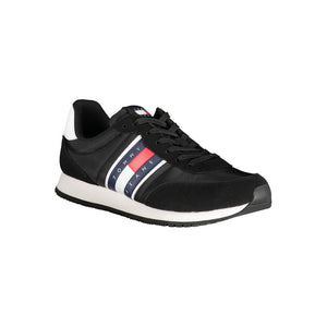 Schwarzer Polyester Sneaker
