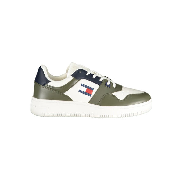 Grünes Leder Herren Sneaker