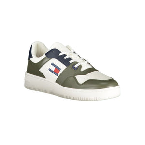 Grünes Leder Herren Sneaker