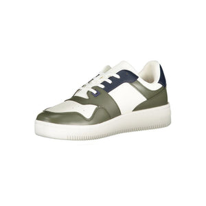Grünes Leder Herren Sneaker