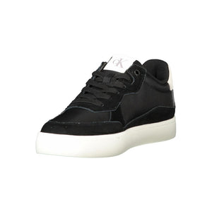 Schwarzer Polyester Herren Sneaker