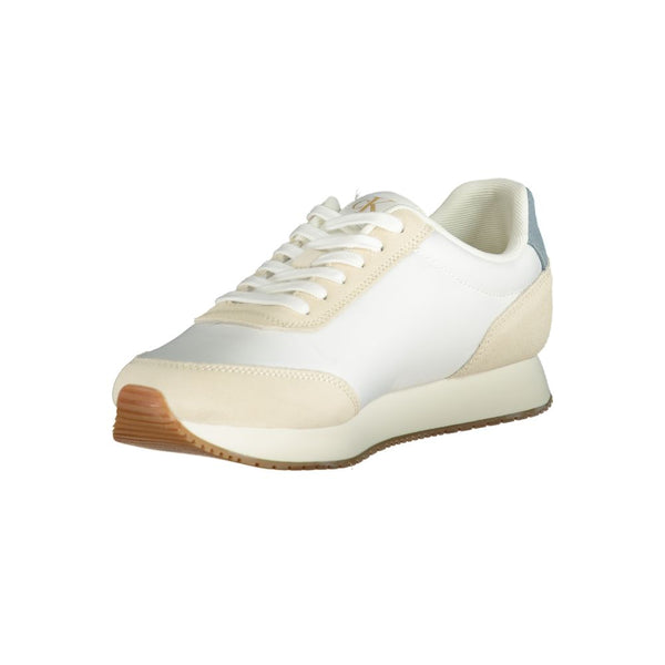 Weiß Polyester Männer Sneaker