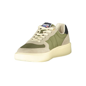 Grünes Leder Herren Sneaker