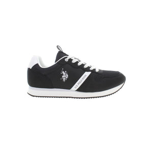 Schwarzer Polyester Herren Sneaker