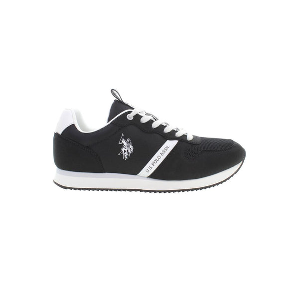 Schwarzer Polyester Herren Sneaker