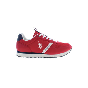 Rote Polyester Herren Sneaker