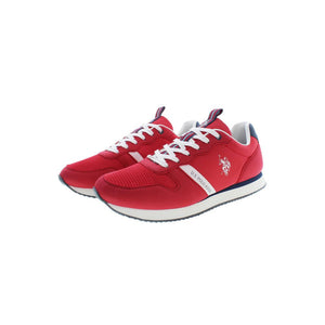 Rote Polyester Herren Sneaker