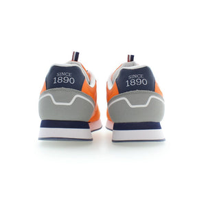 Orange Polyester Herren Sneaker