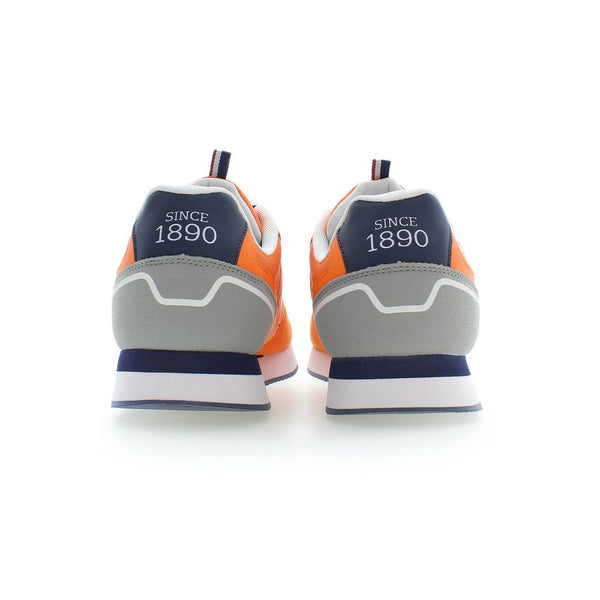 Orange Polyester Herren Sneaker
