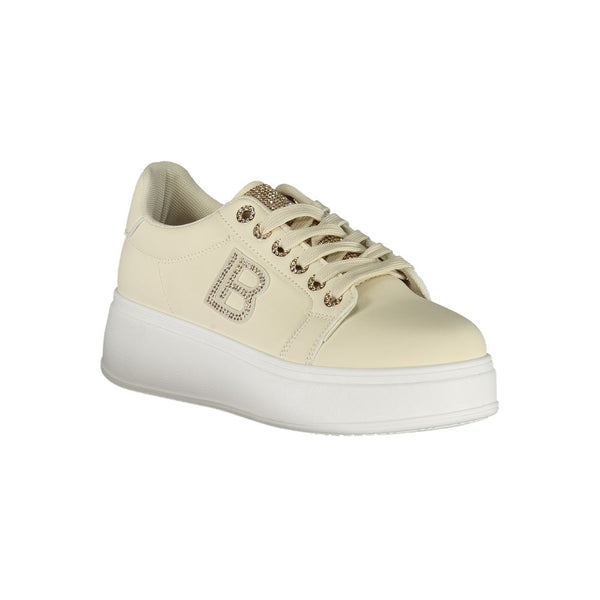 Beige Polyester Damen Sneaker