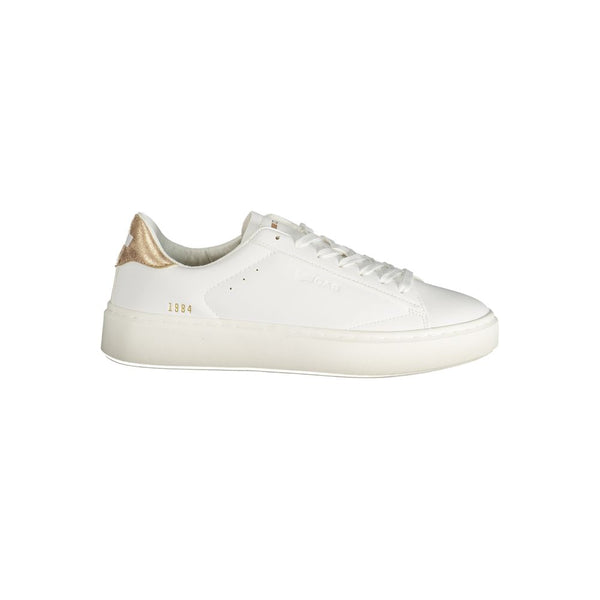 Weißer Polyester Damen Sneaker