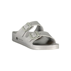 Graue Plastik Damen Sandale
