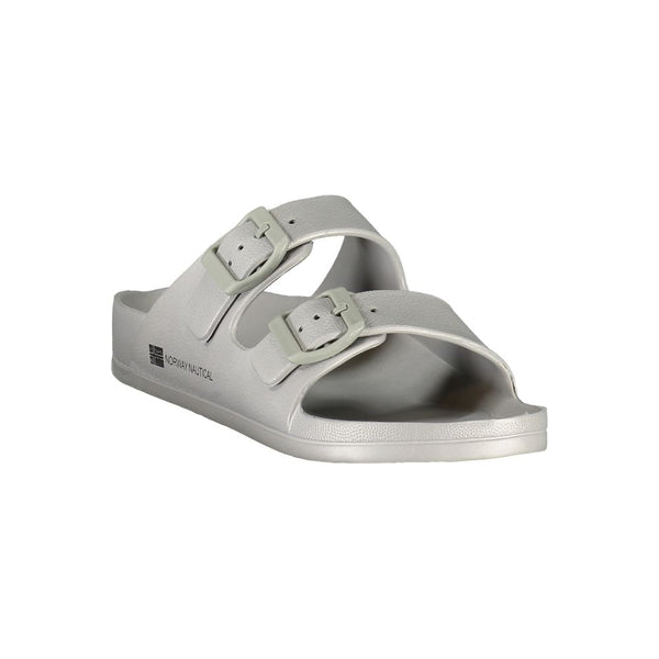 Graue Plastik Damen Sandale