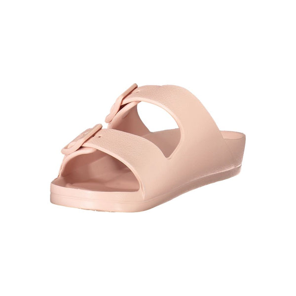 Rosa Plastik Damen Sandale