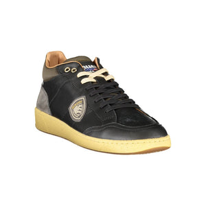Schwarzer Polyester Sneaker