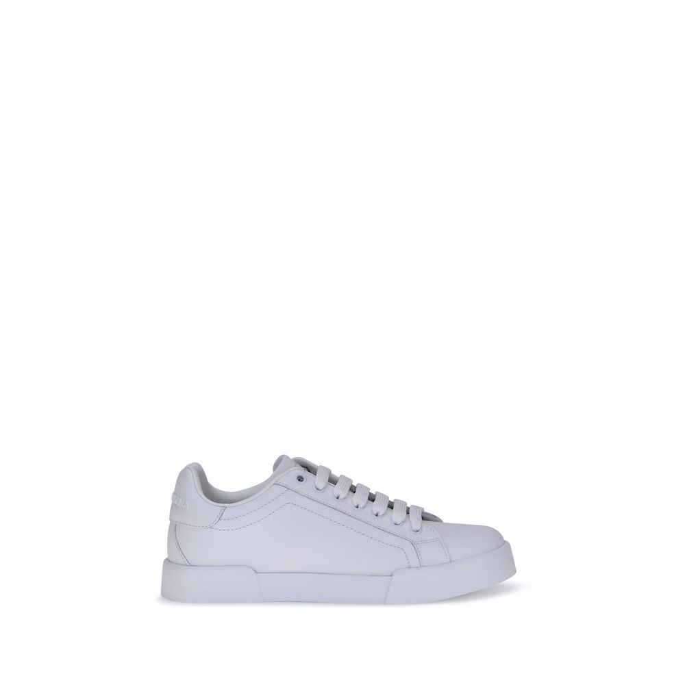 Weiße Gummisohle Sneakers mit niedrigem Schaft