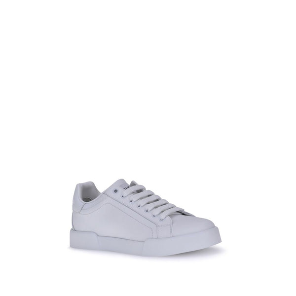 Weiße Gummisohle Sneakers mit niedrigem Schaft