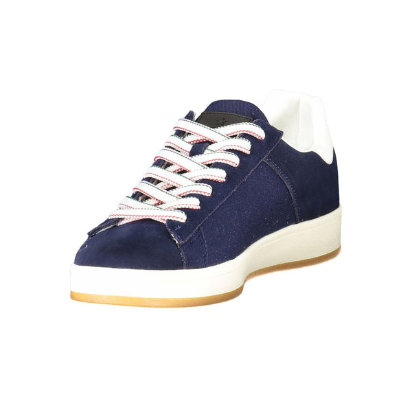 Blaue Leder Herren Sneaker