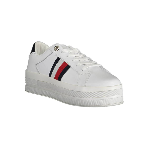 Sneaker aus weißem Polyester