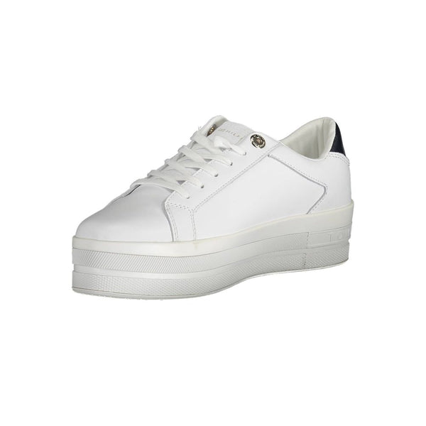 Sneaker aus weißem Polyester
