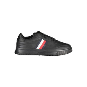 Schwarzer Polyester Sneaker