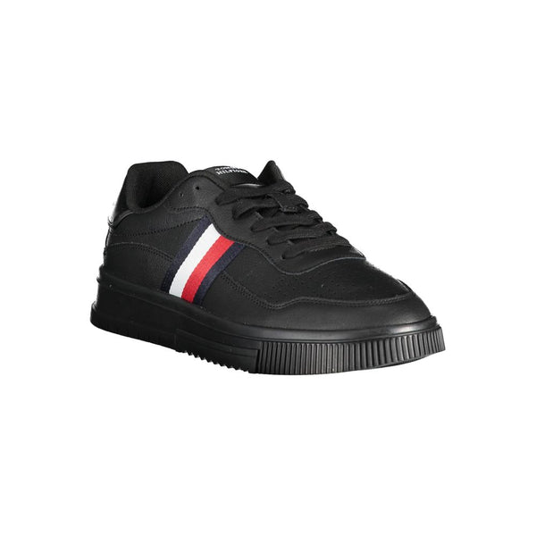 Schwarzer Polyester Sneaker