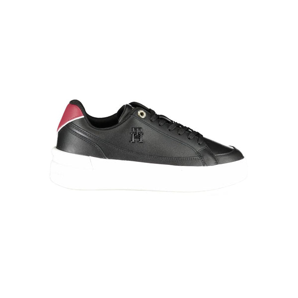 Schwarzer Polyester Sneaker