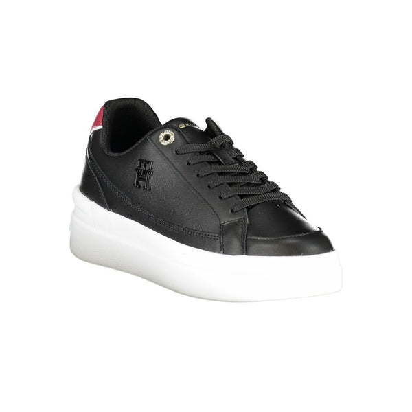 Schwarzer Polyester Sneaker