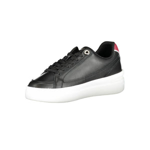 Schwarzer Polyester Sneaker