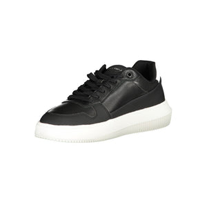 Schwarzer Polyester Sneaker