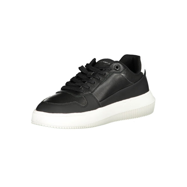 Schwarzer Polyester Sneaker