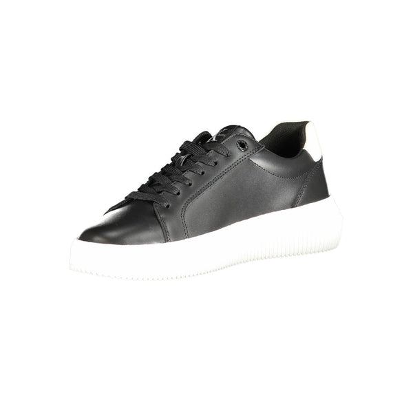 Schwarzer Polyester Sneaker