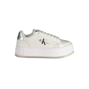 Sneaker aus weißem Polyester