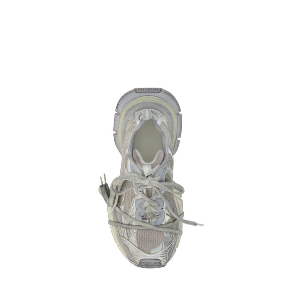 Graue Polyester-Sportschuhe