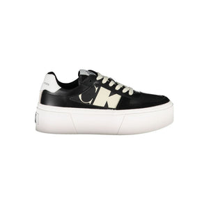 Schwarzer Polyester Sneaker