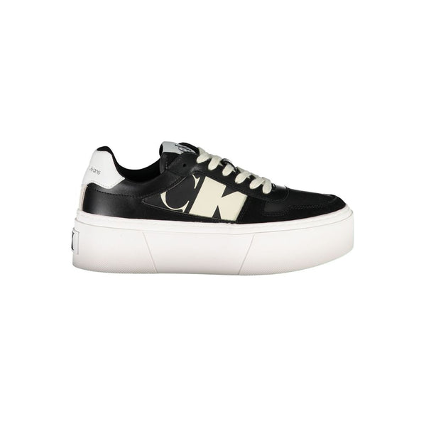 Schwarzer Polyester Sneaker