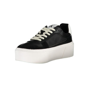 Schwarzer Polyester Sneaker
