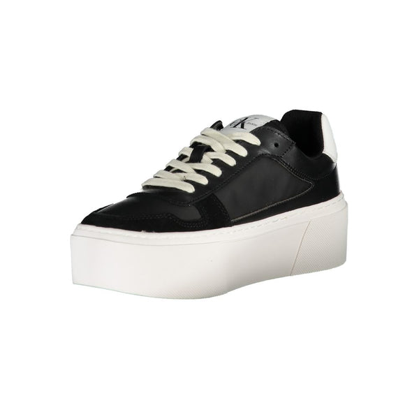Schwarzer Polyester Sneaker