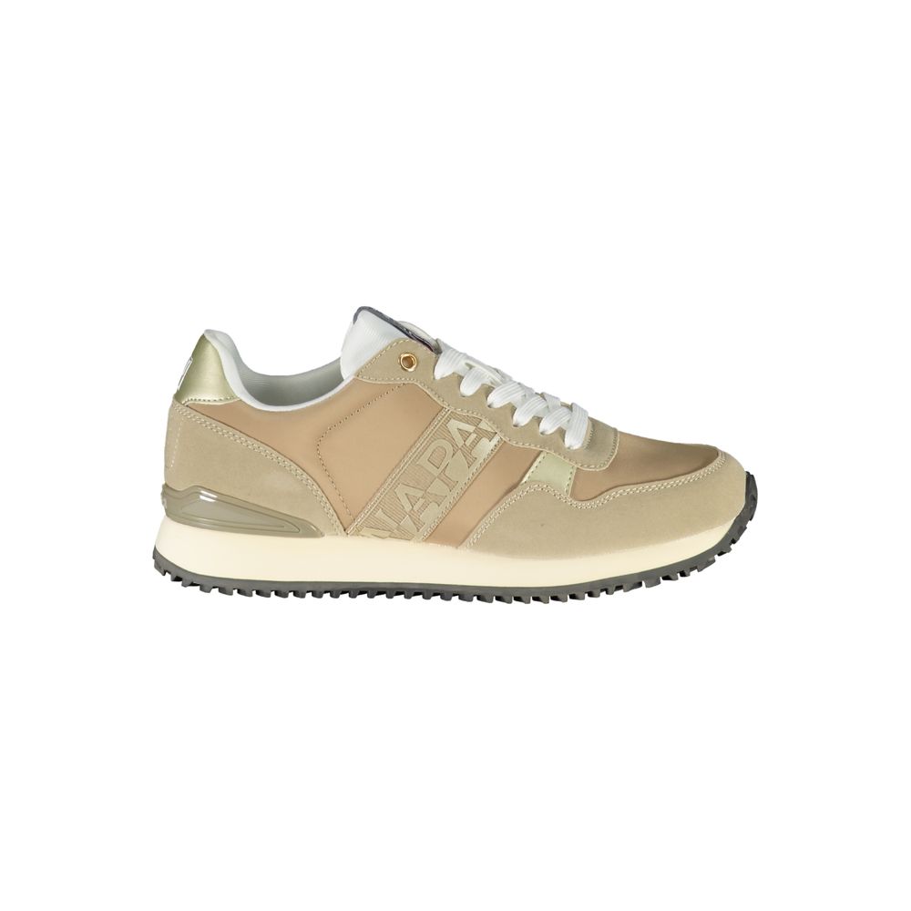 Beige Polyester Sneaker