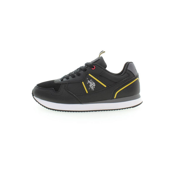 Schwarzer Polyester Sneaker
