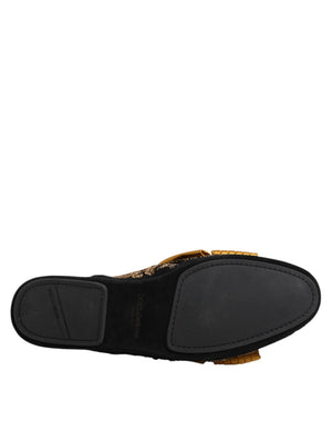 Multicolor verschönerte flache Sandalen Schuhe