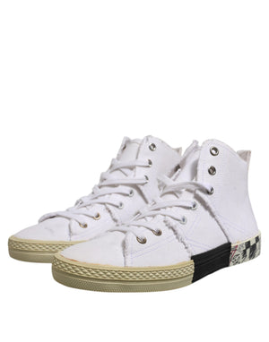 Weiß Lace Up Mid Top Frauen Turnschuhe Schuhe