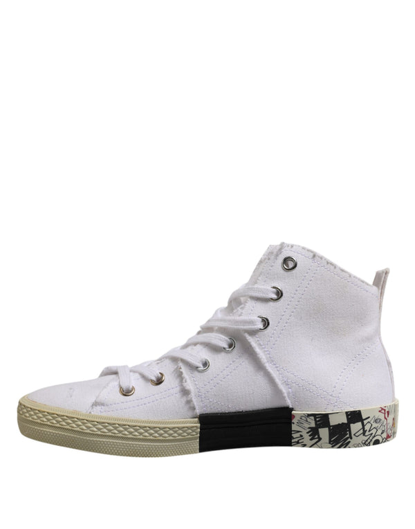 Weiß Lace Up Mid Top Frauen Turnschuhe Schuhe