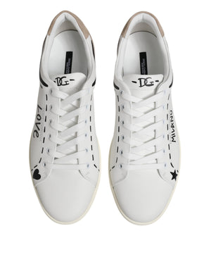Weiß Leder MILANO Low Top Turnschuhe Schuhe