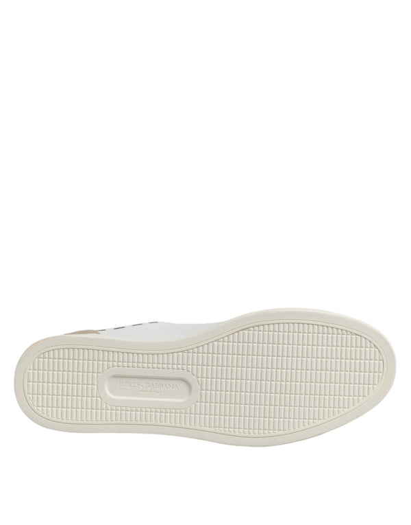Weiß Leder MILANO Low Top Turnschuhe Schuhe