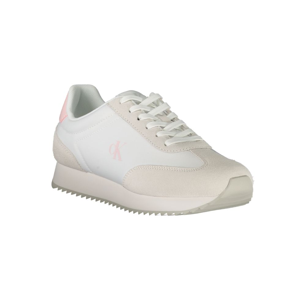 Weißes Leder Damen Sneaker